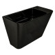 VOLLE TEO black умывальник 50*28*35см моноблок подвесной, (13-88-601black)