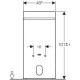 Geberit Monolith Монтажний модуль, для біде, H101, підключення знизу, біле скло, (131.030.SI.5)
