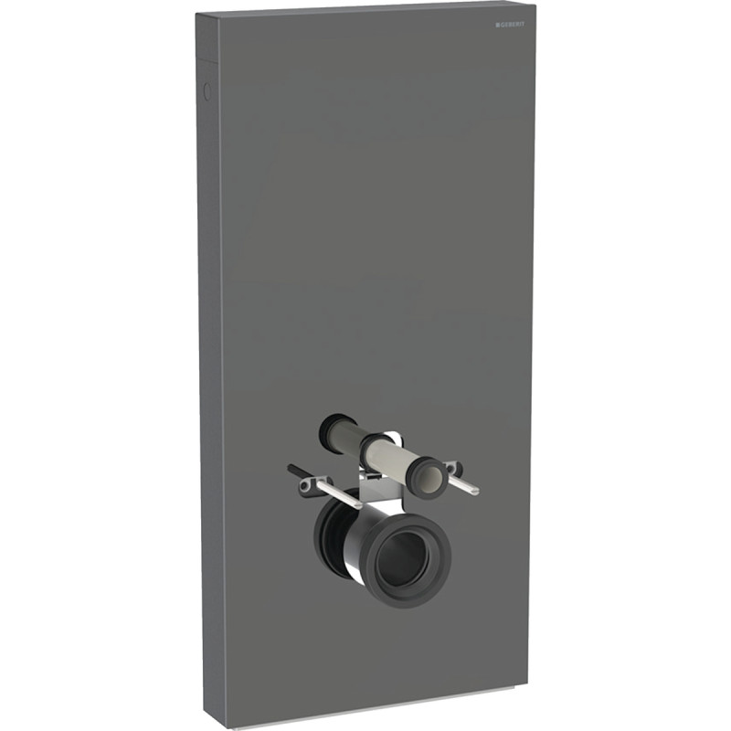 Geberit MONOLITH інсталяція для підвісного унітазу, H101, лава скло/алюміній чорний хром, (131.221.JK.7)