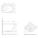 VOLLE SOLO 2.0 vortice унітаз підвісний, сидіння duroplast, (1310.001000)