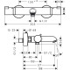 Hansgrohe Термостат для ванни Ecostat Comfort (13114000)