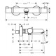Hansgrohe Термостат для ванни Ecostat Comfort (13114670)