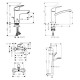 Hansgrohe LOGISнабір змішувачей для ванни, умивальник 100 + кухня (7110000+7140000+26533400+31806000), (1312019)