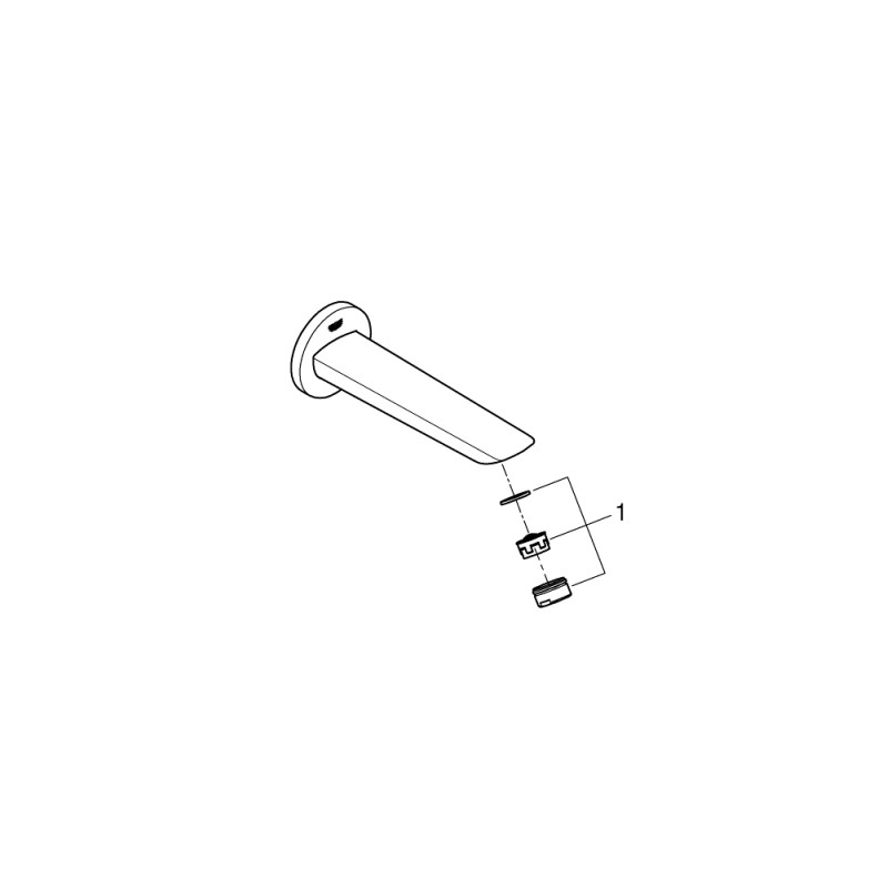 Grohe 13255001 Bau Cosmopolitan вилив для ванни u Cosmopolitan вилив для ванни (13255001)