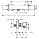 Hansgrohe ECOSTAT FINEтермостат для душу зовнішньогомонтажу, хром, (13324000)