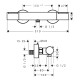 Hansgrohe ECOSTAT ELEMENTтермостат для душу зовнішнього монтажу, хром, (13346000)
