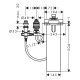 Hansgrohe внутренняя часть смесителя для монтажа на край ванны, на 3 отверстия, (13481180)
