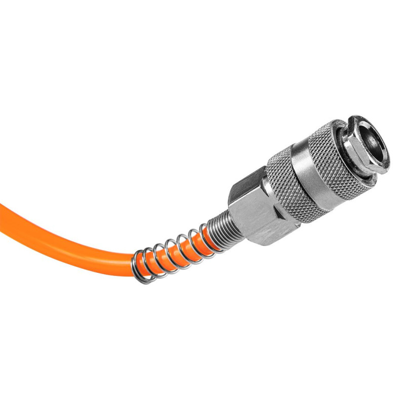 Neo Tools Шланг пневматичний спіральний, 5x8мм, 8бар, поліетилен, 10м (14-804)