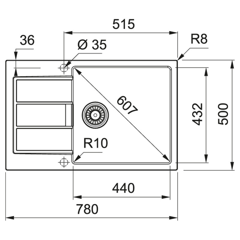 Franke Sirius 2.0 S2D 611-78 XL (1430621335)