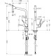 Hansgrohe Змішувач для кухні Metris Steel Optic (14820800)