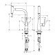 Hansgrohe Змішувач для кухні Metris Select M71 240 з витяжним шлангом