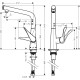 Hansgrohe Змішувач для кухні Metris Select (14883000)