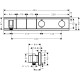 Hansgrohe Термостат для душу Rainselect на 2 споживача (15355600)