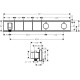Hansgrohe RainSelect Термостат для душу, з 3 кнопками (білий / хром), (15356400)