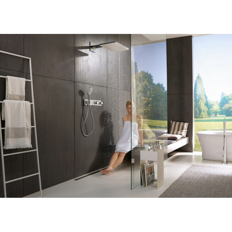 Hansgrohe RainSelect Термостат для душу, з 3 кнопками (білий / хром), (15356400)