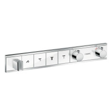 Hansgrohe RainSelect Термостат для душу, з 4 кнопками, на 4 споживача (білий / хром), (15357400)