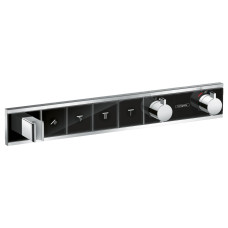 Hansgrohe RainSelect Термостат с 4 кнопками, СМ, черный/хром, (15357600)