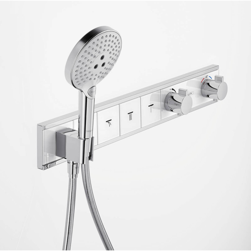 Hansgrohe RainSelect Термостат с 4 кнопками, СМ, черный/хром, (15357600)
