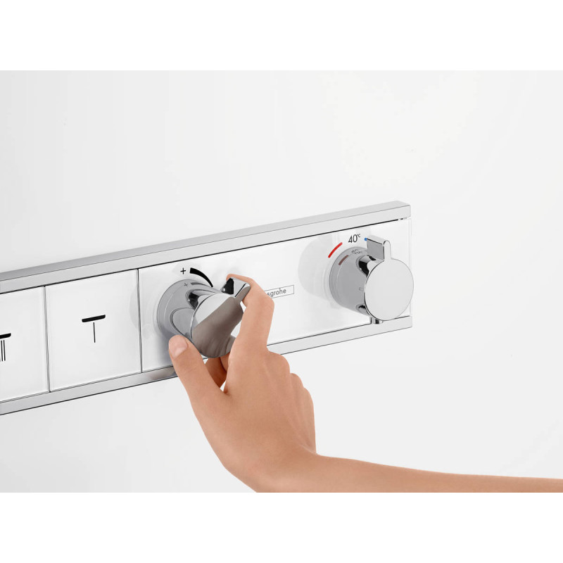 Hansgrohe RainSelect Термостат с 4 кнопками, СМ, черный/хром, (15357600)
