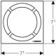 Geberit Решітка, коло, 8 x 8 см, (154.311.00.1)