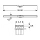 Geberit 154.450.KS.1 CleanLine20 Кришка душового канала, L30-90см