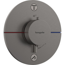 Hansgrohe SHOWER SELECT COMFORT S термостат для 2х споживачів, ПМ, колір шліфованний чорний хром, (15554340)