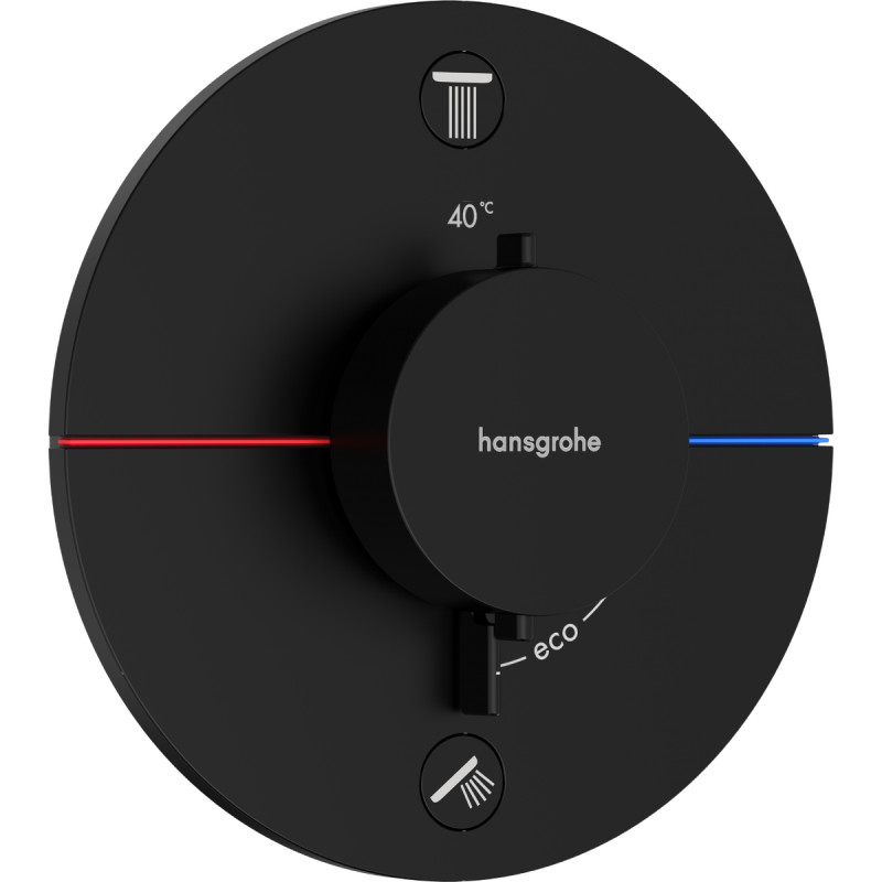 Hansgrohe SHOWER SELECT COMFORT S термостат для 2х потребителей, СМ, цвет чёрный матовый, (15554670)