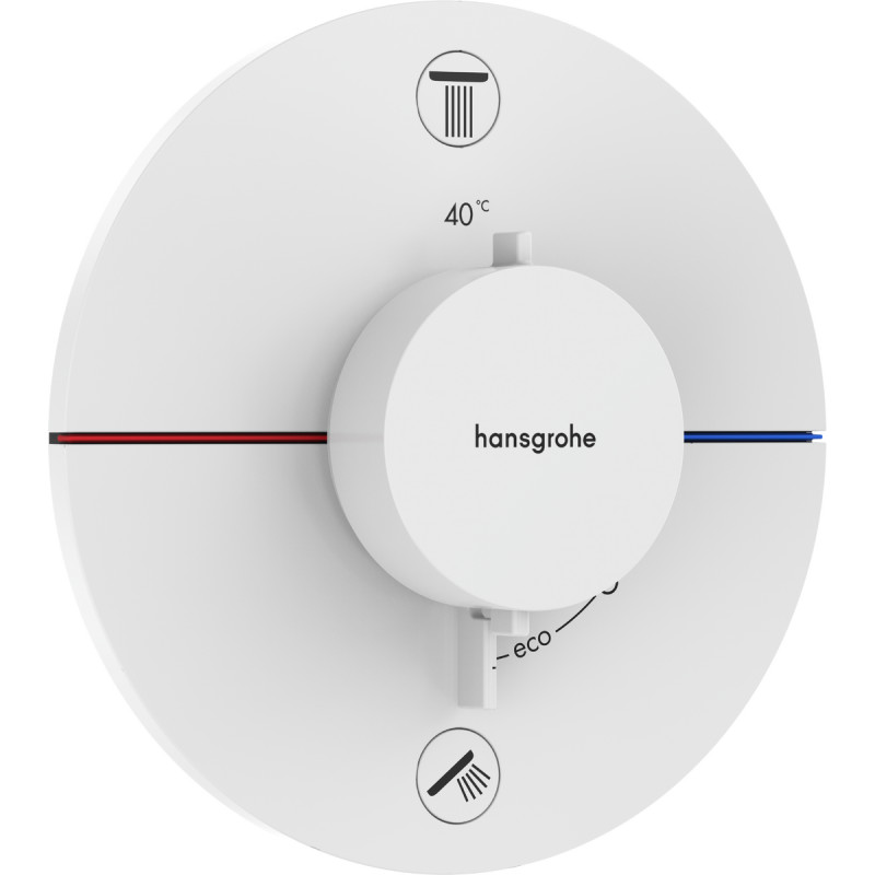 Hansgrohe SHOWER SELECT COMFORT S термостат для 2х потребителей, СМ, цвет белый матовый, (15554700)