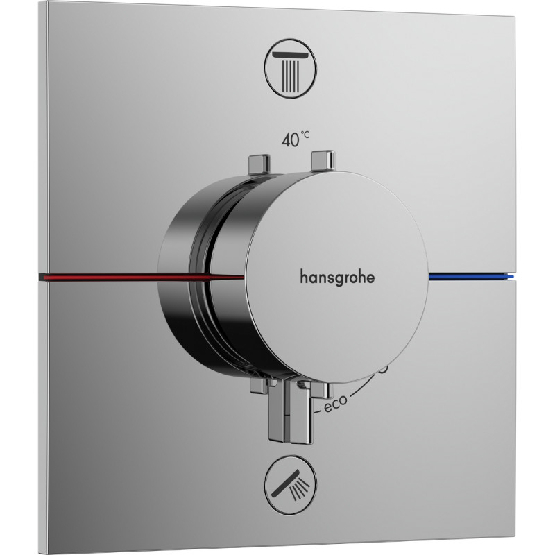 Hansgrohe SHOWERSELECT COMFORT E термостат для 2 потребителей, скрытый монтаж, цвет хром, (15572000)