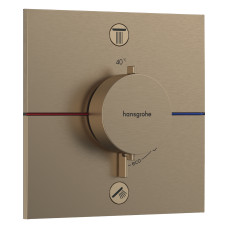 Hansgrohe SHOWERSELECT COMFORT E термостат для 2 потребителей, скрытый монтаж, цвет шлифованная бронза, (15572140)