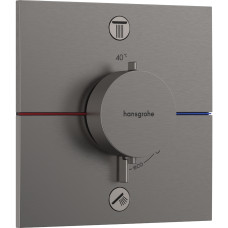 Hansgrohe SHOWERSELECT COMFORT E термостат для 2споживачів, прихований монтаж, колір шліфованний чорний хром, (15572340)