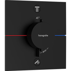 Hansgrohe SHOWERSELECT COMFORT E термостат для 2 потребителей, скрытый монтаж, цвет черный матовый, (15572670)