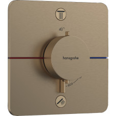 Hansgrohe SHOWER SELECT COMFORT Q термостат для 2х потребителей, СМ, цвет шлифованная бронза, (15583140)