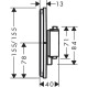 Hansgrohe SHOWER SELECT COMFORT Q термостат для 2х потребителей, СМ, цвет чёрный матовый, (15583670)