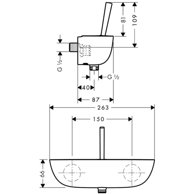 Hansgrohe Змішувач для душу Puravida (15672400)