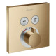 Hansgrohe SHOWER SELECT термостат прихованого монтажу, для 2х споживачiв, шлiфована бронза, (15763140)