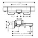 Hansgrohe Термостат для ванни Ecostat E, для відкритої установки (15774000)