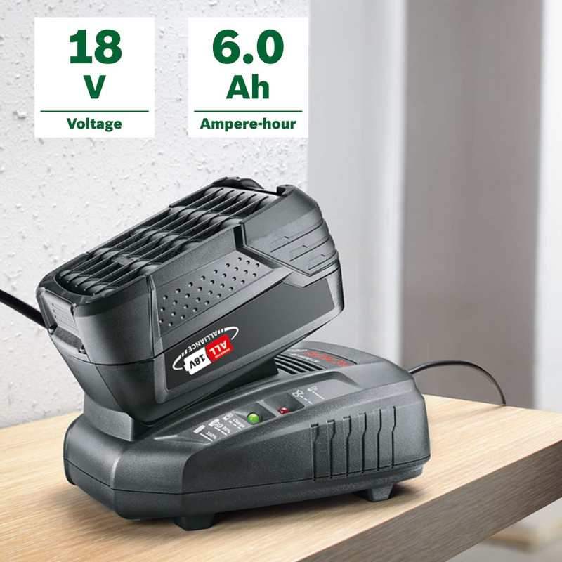 BOSCH Акумулятор PBA, 18В, 6А·год, 0.7кг (1600A00DD7)