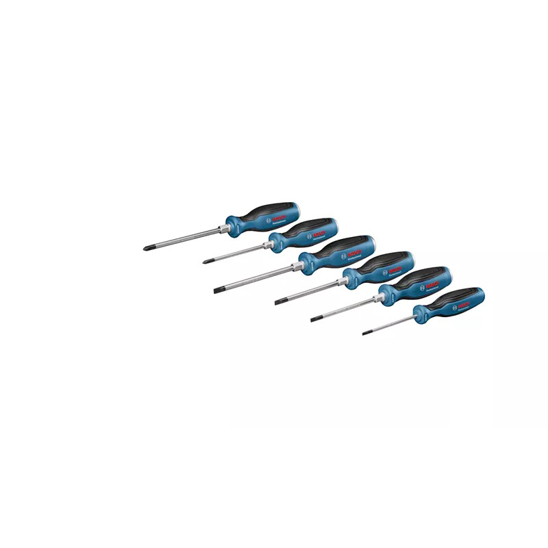 BOSCH Викрутка набір 6шт, SL 4.5, 5.5, 6.5, PH1, PH2 (1600A016BF)