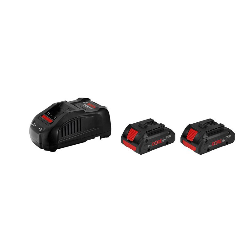 BOSCH Набор 2х акумулятора ProCORE18V 4.0Ah + ЗУ (1600A016GF)