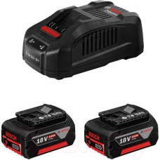 BOSCH Акумуляторні батареї з ЗУ , комплект 2 шт, GBA 18Вх4.0A*год + GAL 18V-40 (1600A019S0)