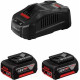 BOSCH Акумуляторні батареї з ЗУ , комплект 2 шт, GBA 18Вх4.0A*год + GAL 18V-40 (1600A019S0)