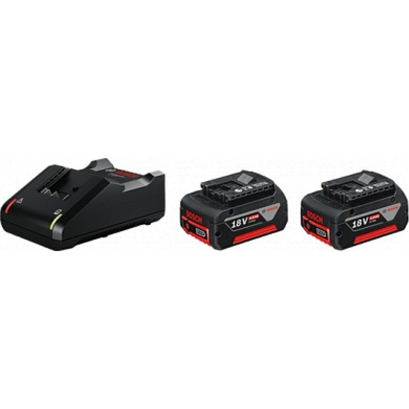 BOSCH Акумуляторні батареї з ЗУ , комплект 2 шт, GBA 18Вх4.0A*год + GAL 18V-40 (1600A019S0)