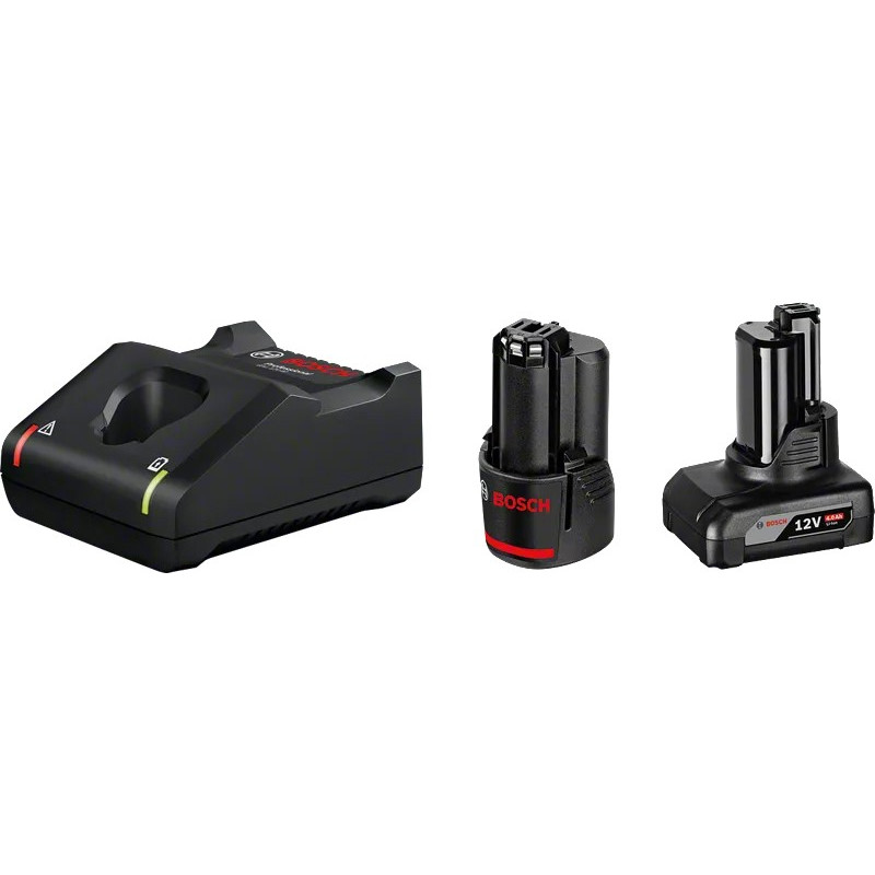 BOSCH Набір акумуляторів Professional 12,0V GBA 2.0Ah + GBA 4.0Ah + Зарядний пристрій GAL 12V-40 1600A01NC9