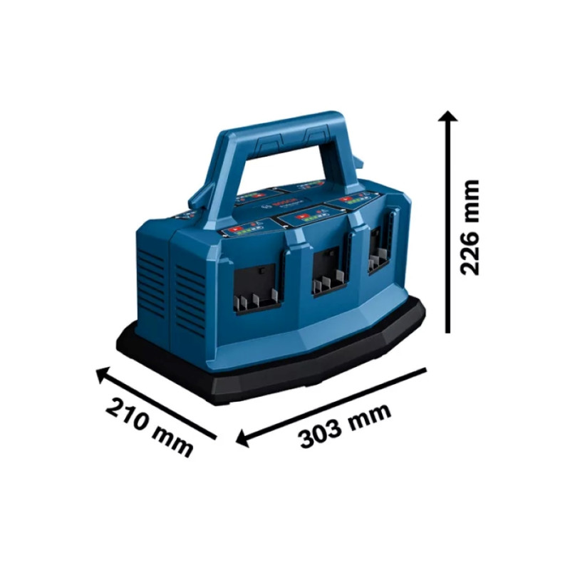 BOSCH Зарядний пристрій GAL 18V6-80, 14.4/18В, 1.8кг (1600A01U9L)