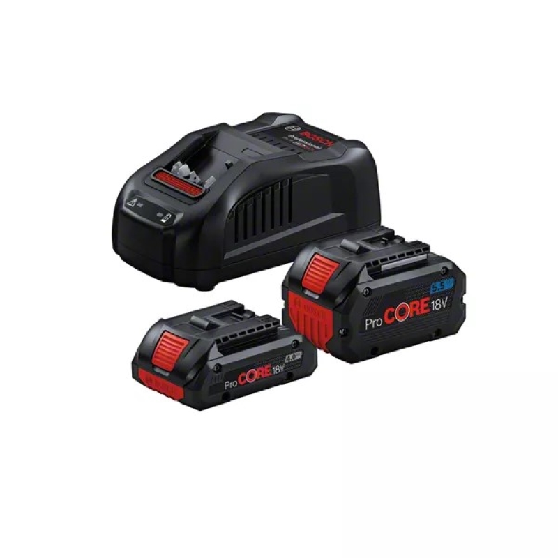 BOSCH Набір акумулятора та зарядного пристрою ProCORE18В 2х18В 4А·год+5.5А·год, ЗП GAL 1880 CV (1600A0214A)