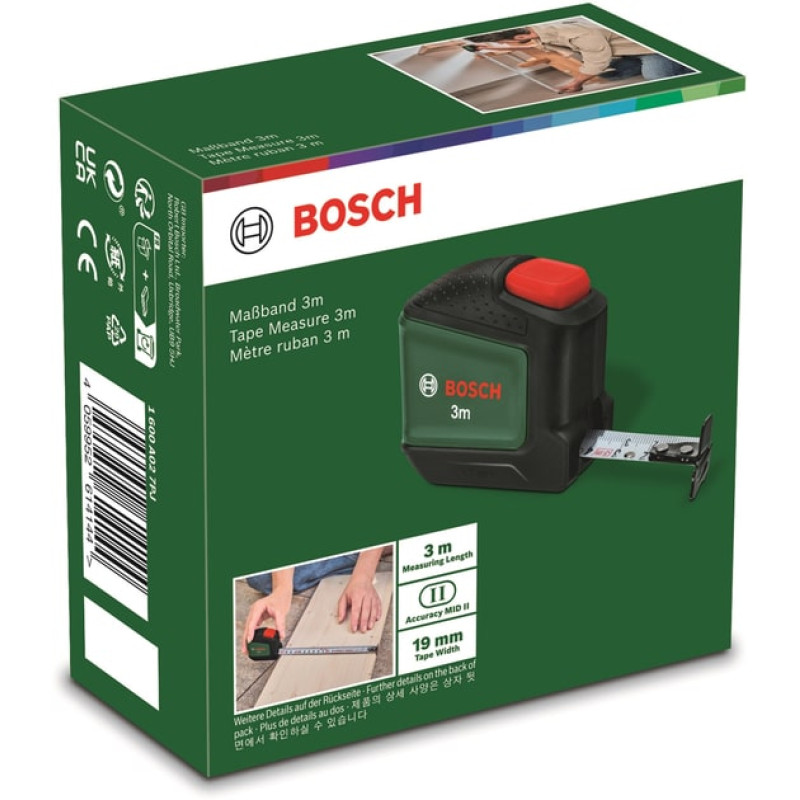 BOSCH Рулетка , 3м х 19мм (1600A027PJ)