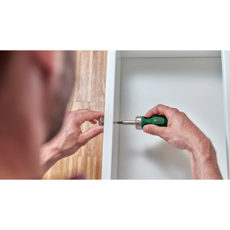 BOSCH Викрутка з тріскачкою 6 насадок (1600A027PN)