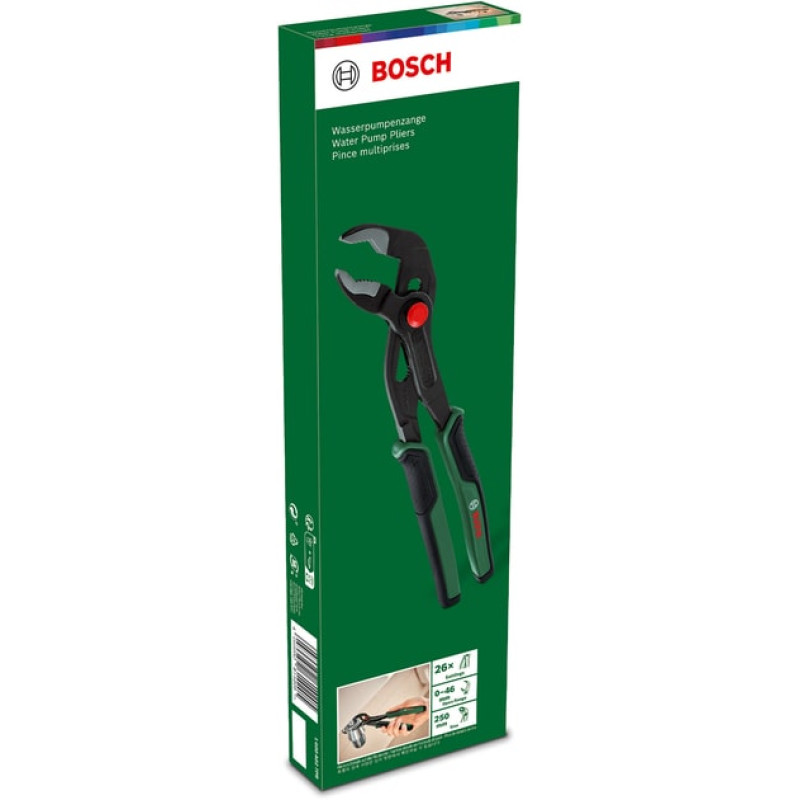 BOSCH Кліщі переставні , 250мм, діапазон 0-46 мм (1600A027PR)