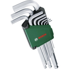 BOSCH Ключі шестигранні , набір 9шт, кулястий наконечник (1600A02BX9)